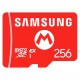 Cartão de Memória Micro SD Samsung Express Super Mario 256GB 800Mbs - Nintendo Switch 2