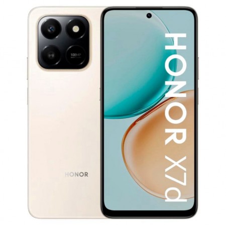 Celular Honor X7D 256GB 8GB RAM Dual SIM NFC Tela 6.77" 108MP - Dorado