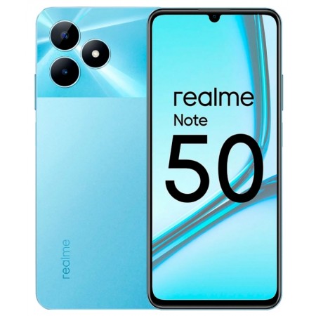 Celular Realme Note 50 RMX3834 128GB /4GB RAM /Dual SIM /Tela 6.74 /Cam 13MP- Azul(Anatel)