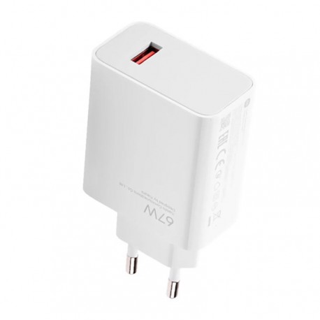 Carregador para Tomada Xiaomi MDY-12-EH BHR07SKEU 67W USB-A - Branco