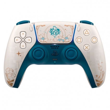 Control Sony DualSense Genshin Impact Limited Edition para PS5 Wireless - Azul y Dorado