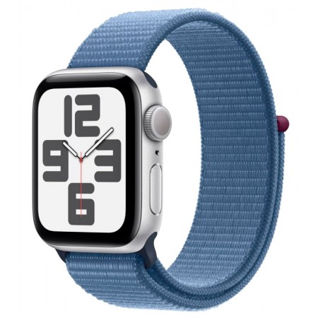 Apple Watch SE 2 MRE33LL/A Caja Alumínio 40mm - Plateado Loop Esportiva Azul