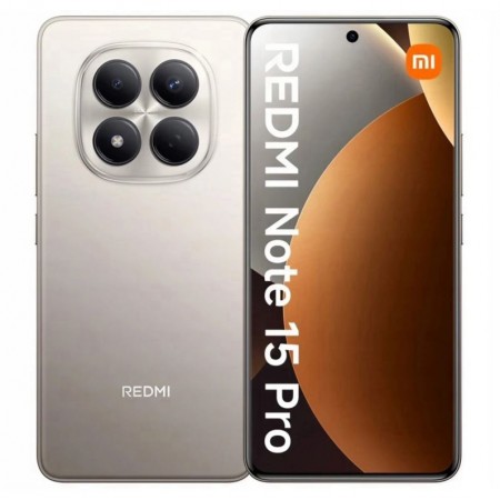 Celular Xiaomi Redmi Note 15 Pro 4G 512GB 12GB RAM Dual SIM Tela 6.77"- Titanio (Global)