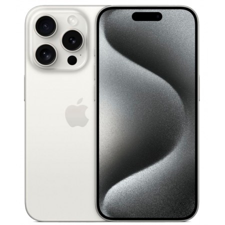 Celular Apple iPhone 15 Pro A3102 MTUW3BE/A 128GB / Tela 6.1" - White Titanium (Anatel)