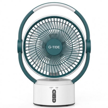 Mini Ventilador de Mesa G-Tide FS01 / Recargable 360° 3600mAh - Green