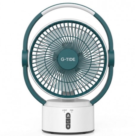 Mini Ventilador de Mesa G-Tide FS01 / Recarregavel 360° 3600mAh - Green