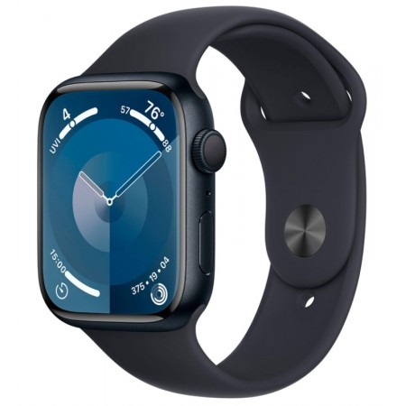 Apple Watch Series 9 MR993W/A GPS Alumínio 45mm - Midnight Al Midnight SB (S/M)