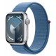 Apple Watch Series 9 MR923LL/A GPS/Oximetro Alumínio 41mm - Silver Al Winter Blue SL