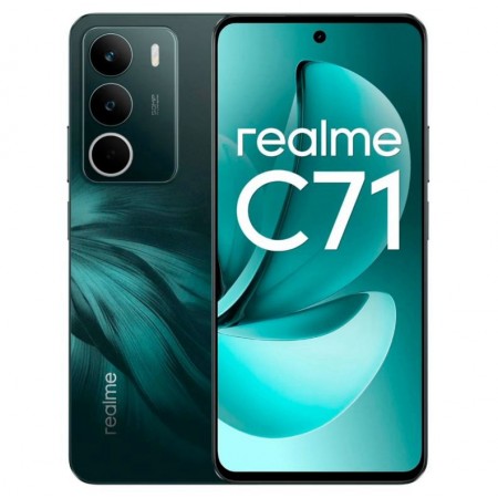 Celular Realme C71 5G RMX3943 128GB 6GB RAM Dual SIM Tela 6.67" 50MP - Verde (Anatel)