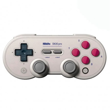 Controle 8BitDo SN30 Pro 80DJ04 Sem Fio p/ Nintendo Switch/ Windows/Android/ Steam- Branco