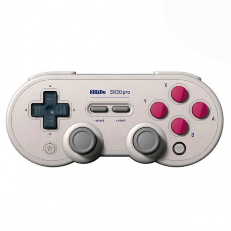 Control 8BitDo SN30 Pro 80DJ04 Sem Fio p/ Nintendo Switch/ Windows/Android / Steam- Blanco