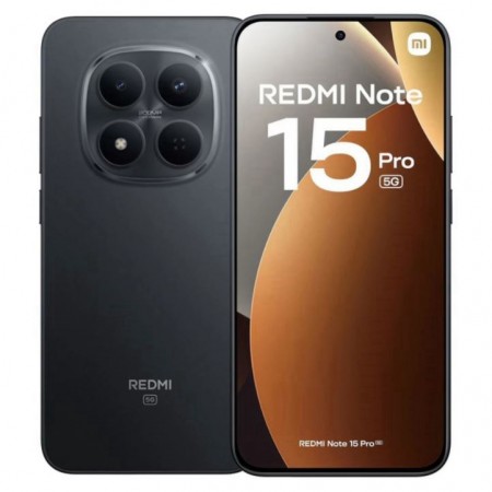 Celular Xiaomi Redmi Note 15 Pro 5G 512GB 12GB RAM Dual SIM Tela 6.83" BR - Negro (Global)