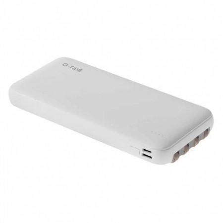 Carregador Portátil G-Tide P1 - 10000mAh - USB/Tipo C/MicroUSB - Branco