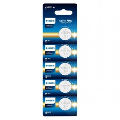Pilha Philips CR-2032 3V 240MAH - 5 Unidades
