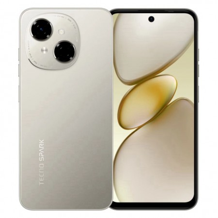 Celular Tecno Spark Go 1S KL4H 64GB 3GB RAM Dual SIM Tela 6.67" - Dourado