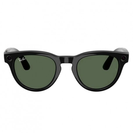 Óculos de Sol Ray-Ban Meta Headliner Gen 2 RW4013 WiFi IA 32GB- F Shiny Black/L G-15 Green