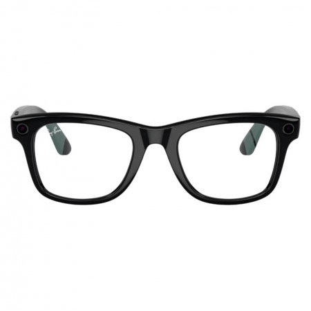 Óculos de Sol Ray-Ban Meta Wayfarer RW4008 WiFi Meta IA 32GB - F Shiny Black/L Clear