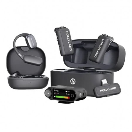 Microfone Lapela Hollyland Lark Max 2 Ultimate Combo - Space Gray