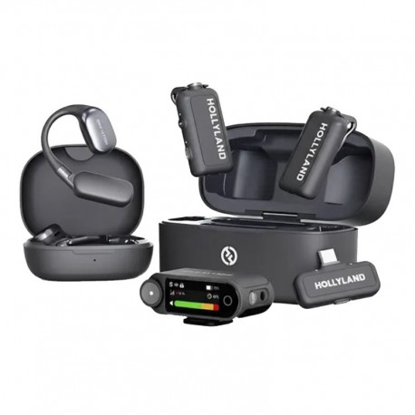 Microfone Lapela Hollyland Lark Max 2 Ultimate Combo - Space Gray