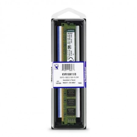 Memória RAM Kingston 8GB DDR3 1600MHz - KVR16N11/8