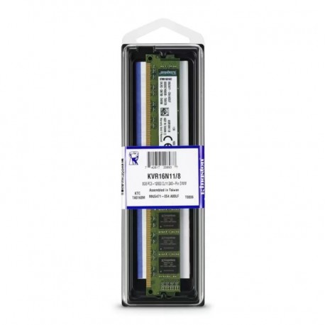 Memória RAM Kingston 8GB DDR3 1600MHz - KVR16N11/8