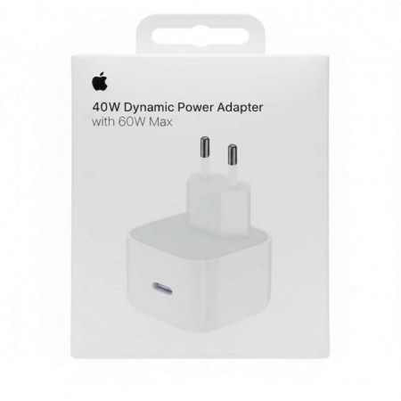 Carregador Apple MGKN4AZM/A Dinâmico de 40W Máxima 60W USB-C Padrão BR - Branco