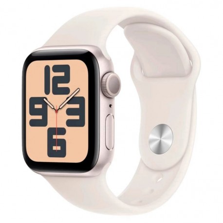 Apple Watch SE 3 2025 MEH34X/A Caja Alumínio 40mm Estelar - Esportiva Estelar S/M