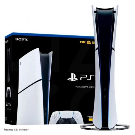 Console Sony Playstation 5 Slim CFI-2116B 825GB  Edição Digital Europeu - Branco