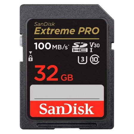 Cartão de Memória SD Sandisk Extreme Pro 32GB 100MBs - SDSDXXO-032G-GN4IN