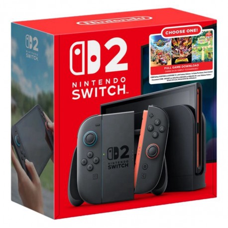 Console Nintendo Switch 2 Choose Your Game 256GB Digital USA - Cinza (Escolha seu Jogo)