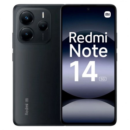 Celular Xiaomi Redmi Note 14 5G 256GB 8GB RAM Dual SIM Tela 6.67"- Preto(Caixa Slim)Global
