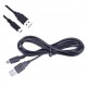 CABO PARA CARREGAR CONTROLE PS3 PRETO