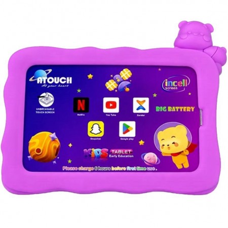 Tablet Atouch KC64 Lite Kids 5G 256GB 1GB RAM Dual SimTela 7.85" WiFi 16MP - Rosa