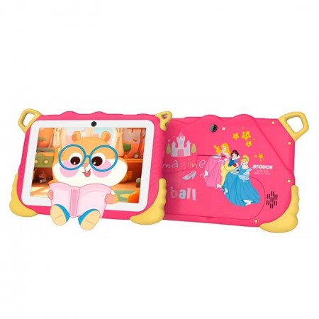 Tablet Atouch WE6 Kids 5GB 256GB 8GB RAM Tela 7" WiFi 16MP - Rosa