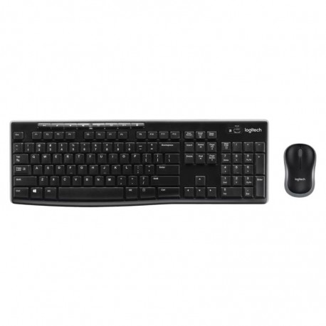Kit Teclado e Mouse Logitech MK270 920-004432/4426 Wireless Espanhol - Preto