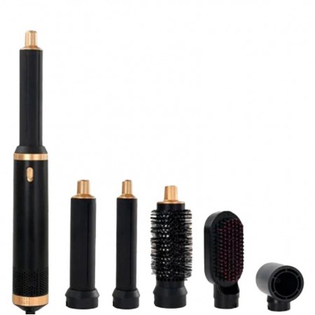 Kit Secador y Modelador Tucano TC-S51 5 En 1 1200W 110V 50/60HZ - Negro y Dorado
