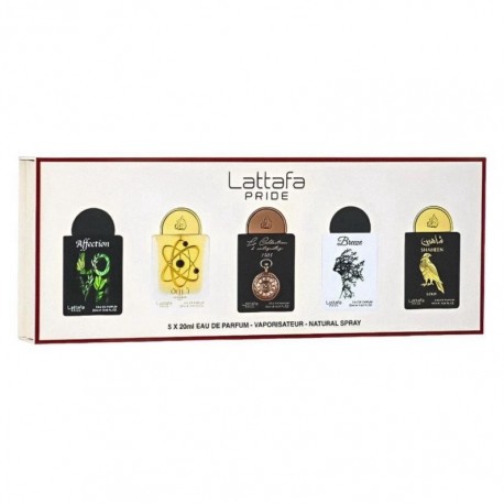 Kit Perfume Lattafa Pride Gift Set Box 01 Eau de Parfum Unissex 5x20ml