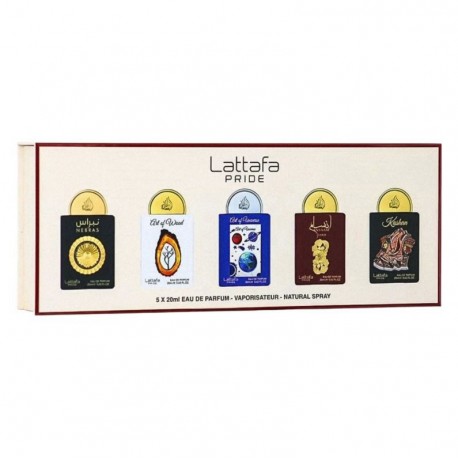 Kit Perfume Lattafa Pride Gift Set Box 03 Eau de Parfum Unissex 5x20ml