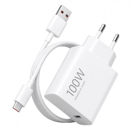 Carregador Xiaomi Charging Combo BHR095UUS 100W USB-A - Branco