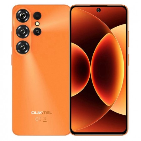 Celular Oukitel C26 128GB 6GB RAM Dual SIM Tela 6.63" - Naranjado