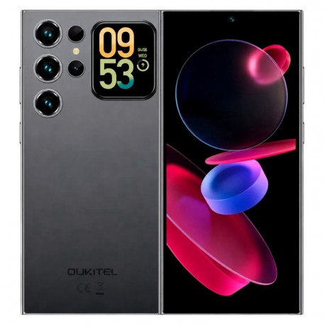 Celular Oukitel C72 128GB 4GB RAM Dual SIM Tela 6.88" - Preto