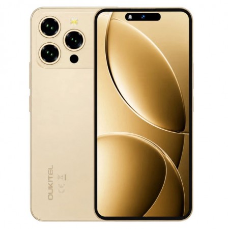 Celular Oukitel P1 Pro 256GB 4GB RAM Dual SIM Tela 6.7" - Dourado