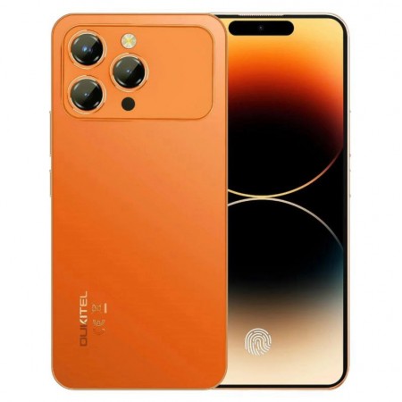 Celular Oukitel P1 Pro 256GB 4GB RAM Dual SIM Tela 6.7" - Laranja