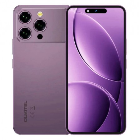 Celular Oukitel P1 Pro 512GB 8GB RAM Dual SIM Tela 6.7" 50MP - Roxo