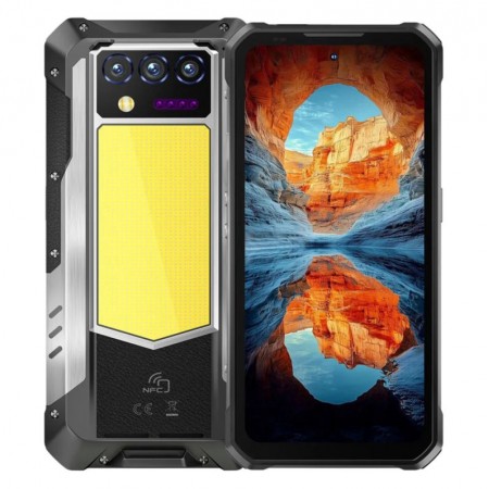 Celular Oukitel WP100 Titan 5G 512GB 16GB RAM Dual SIM NFC Tela 6.8" - Preto