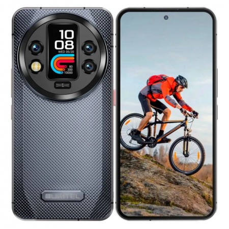 Celular Oukitel WP200 5G 1TB 24GB RAM Dual SIM NFC Tela 6.7" - Cinza