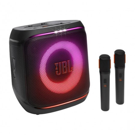 Caixa de Som Portátil JBL Party Box Encore 2 Bluetooth + 2 Microfone - Preto