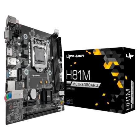 Placa Mãe UP Gamer H81M DDR3 Socket LGA 1150 Chipset Intel H81 Micro ATX