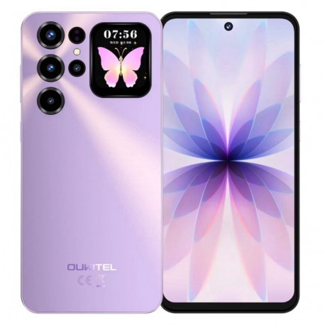 Celular Oukitel C68 Plus 128GB 4GB RAM Dual SIM NFC Tela 7.2" - Roxo