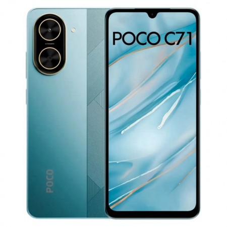 Celular Xiaomi Poco C71 64GB 4GB RAM Dual SIM Tela 6.88" - Azul (Global)